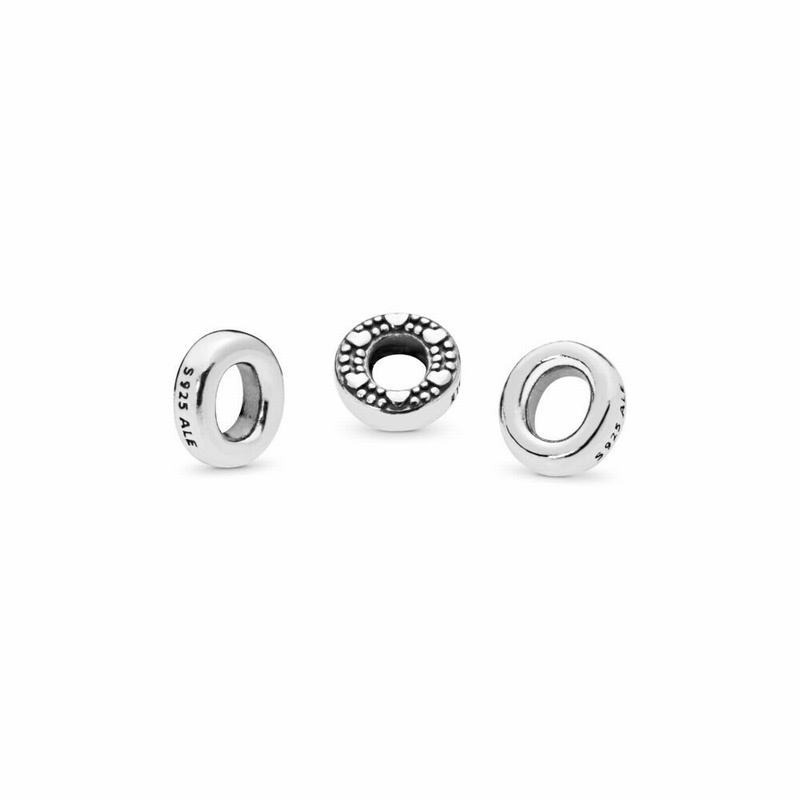 Pandora Letter O Petite Locket Charm Silver Egypt QJ2705349